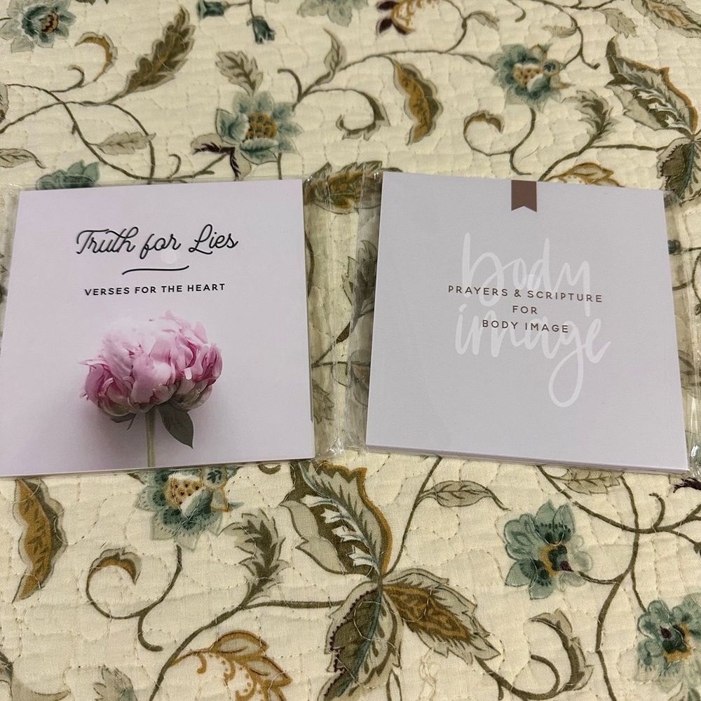 Lot of 2 The Daily Grace Co. Scripture Card Collections on Body Image/Truth